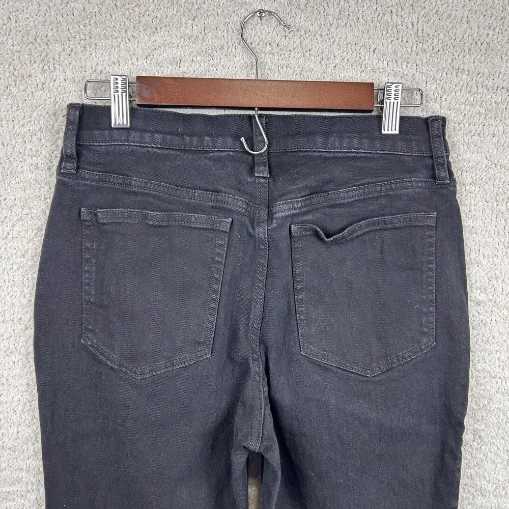 J. Crew Essential Straight Jeans Womens 28 Black Casual Cotton Straight Workwear